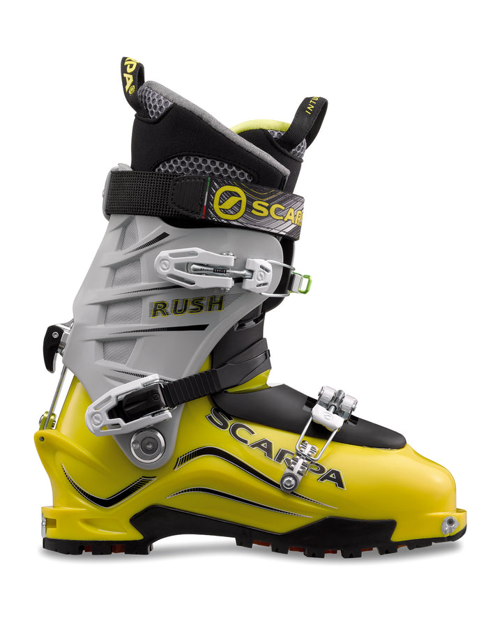 Scarpa Rush Alpine Touring Ski Boots 2013 Yellow/Cool Grey Side View