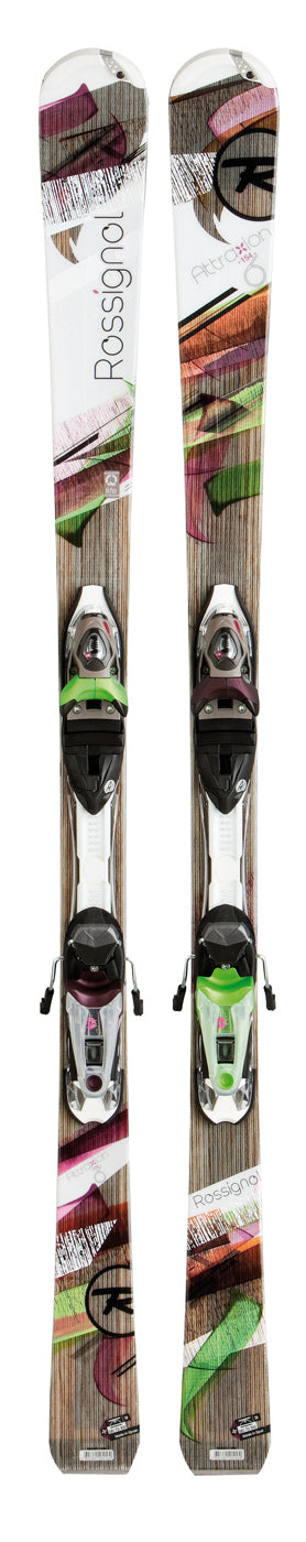Rossignol Attraxion 6 Skis + Saphir 110 Bindings - Women's 2013 Top View