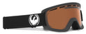 Dragon D2 Goggles Coal/Amber Side View
