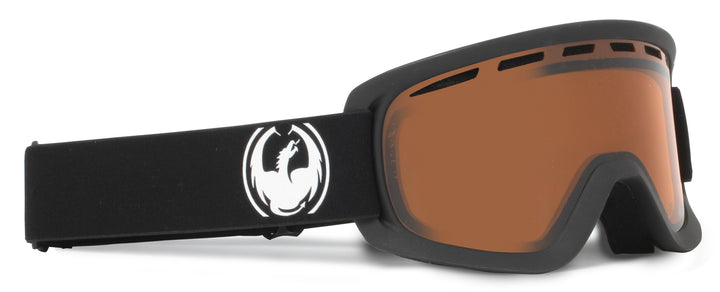 Dragon D2 Goggles Coal/Amber Side View