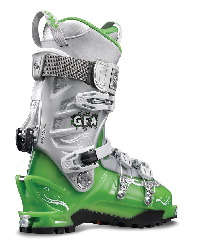 Scarpa Gea Alpine Touring Ski Boots - Women's 2014 Light Green/Silver Detail 1 View