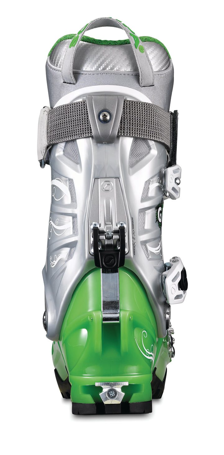 Scarpa Gea Alpine Touring Ski Boots - Women's 2014 Light Green/Silver Back View
