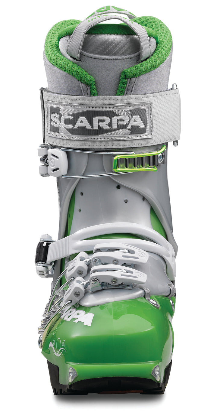 Scarpa Gea Alpine Touring Ski Boots - Women's 2014 Light Green/Silver Front View