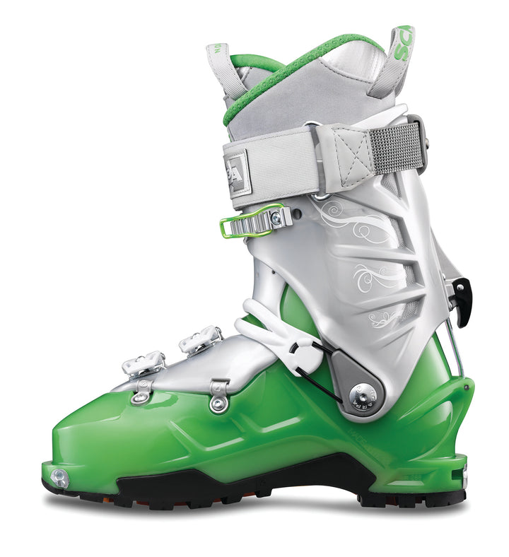 Scarpa Gea Alpine Touring Ski Boots - Women's 2014 Light Green/Silver Inside View