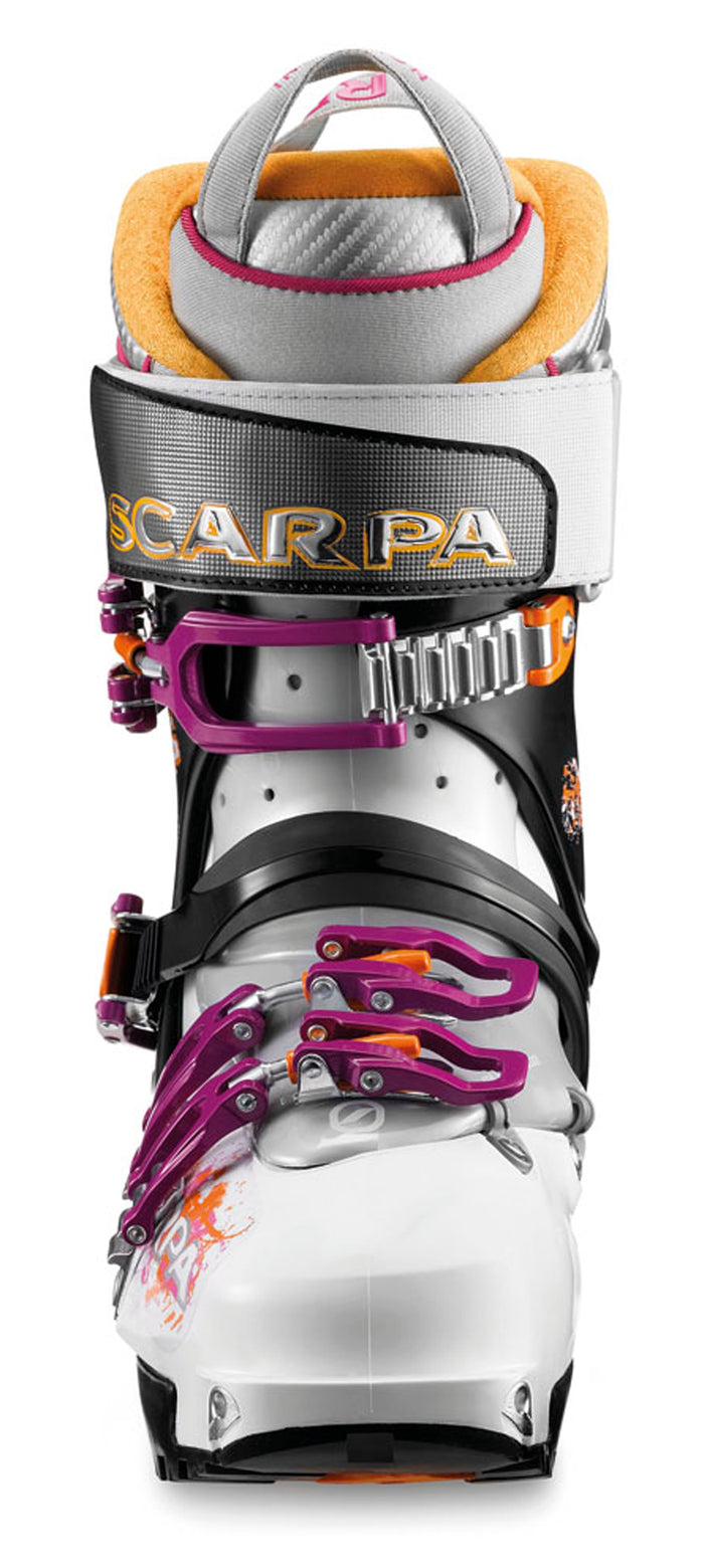 Scarpa Gea RS Alpine Touring Ski Boots - Women's 2014 Black/White/Lipgloss Front View