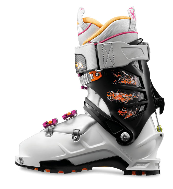 Scarpa Gea RS Alpine Touring Ski Boots - Women's 2014 Black/White/Lipgloss Inside View