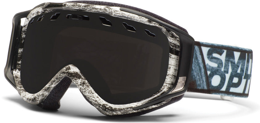 Smith Stance Goggles Black White Dark Sky/Blackout & Yellow Front View