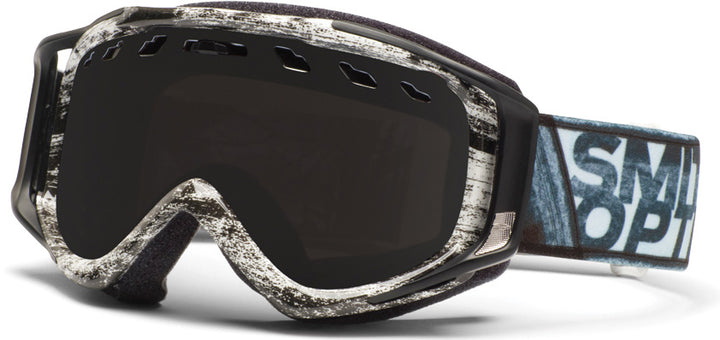 Smith Stance Goggles Black White Dark Sky/Blackout & Yellow Front View