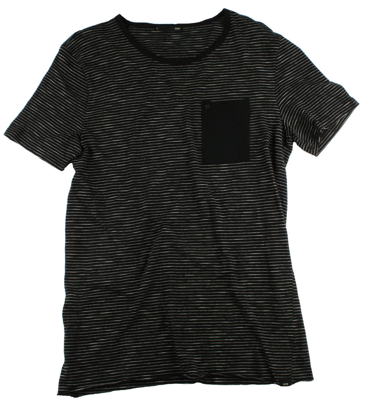 Kr3w Lawton Knit Short Sleeve Shirt Black Front View