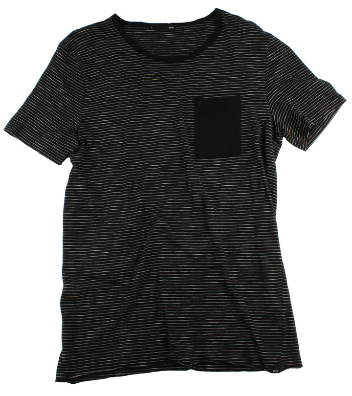 Kr3w Lawton Knit Short Sleeve Shirt Black Front View