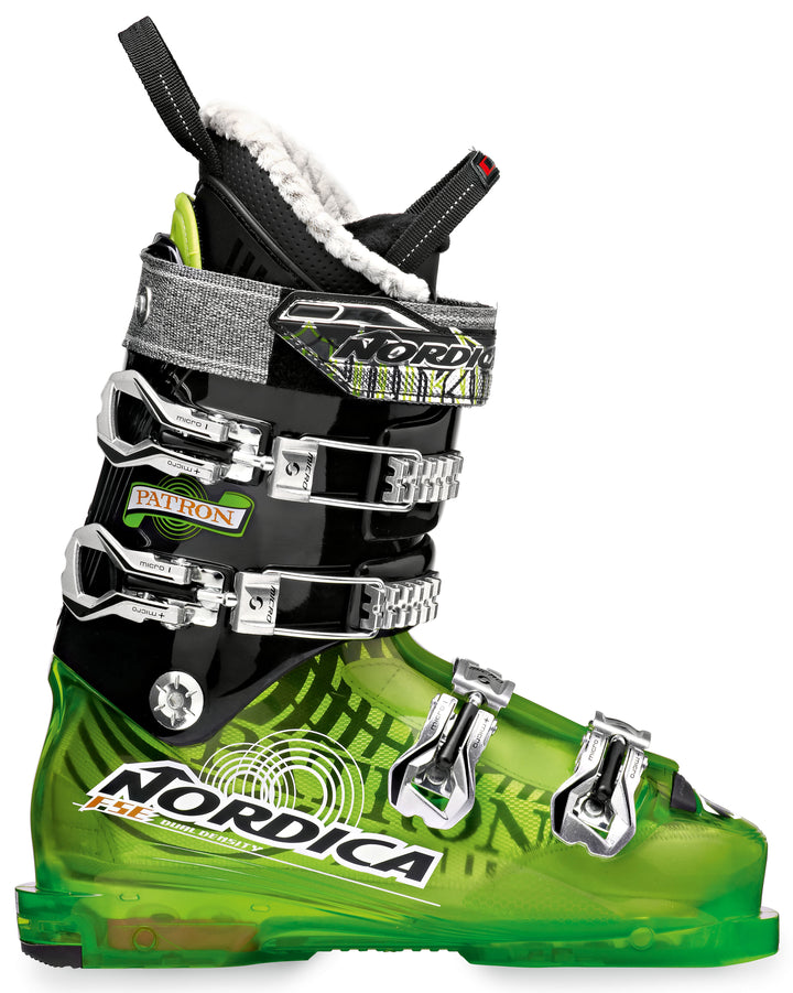 Nordica Patron Ski Boots 2013 Transparent Green/Black Side View