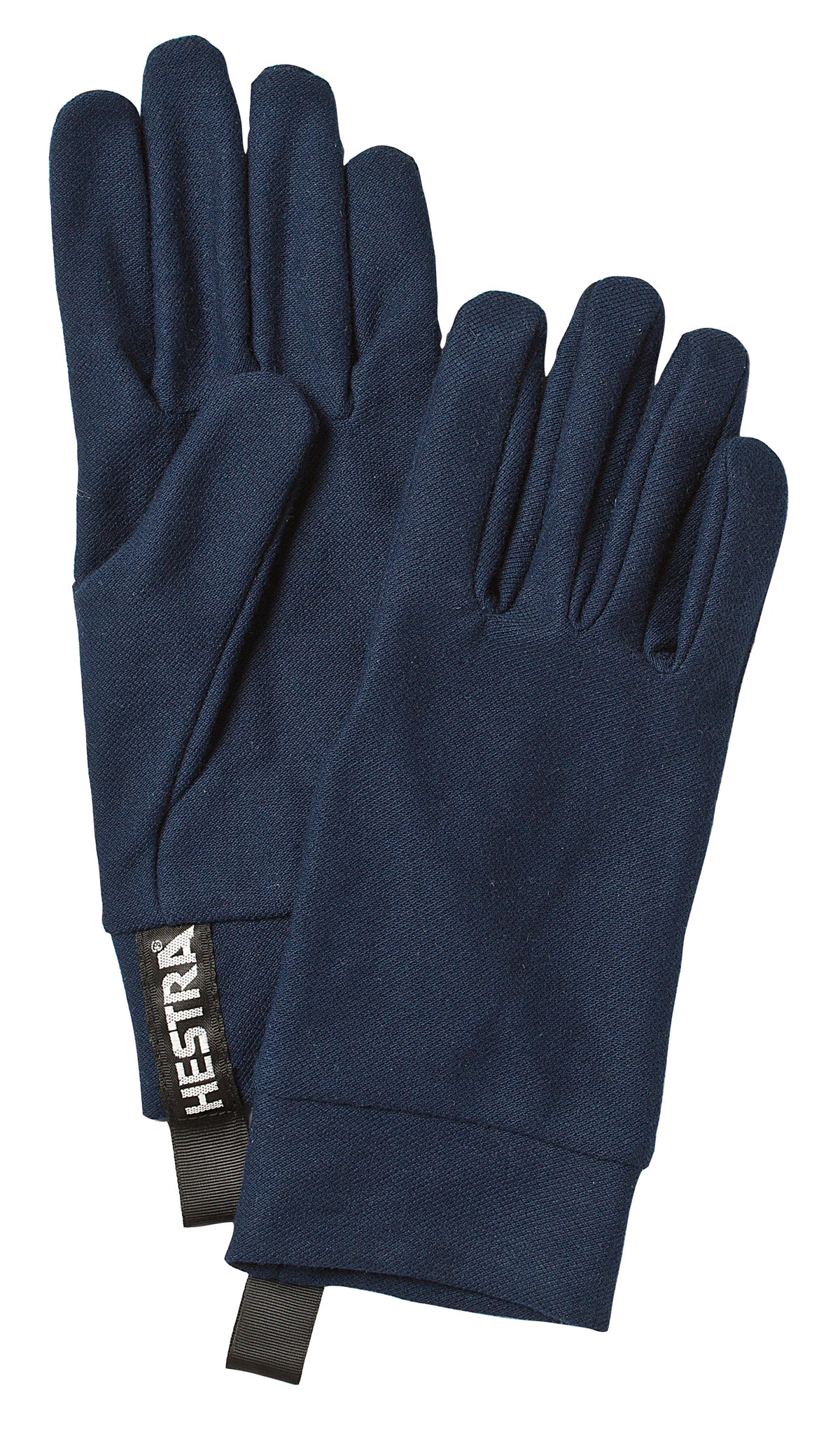 Hestra Touch Point Liner Gloves Black Front View