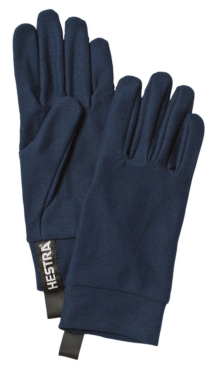 Hestra Touch Point Liner Gloves Black Front View