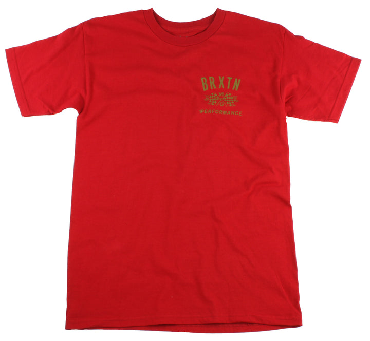 Brixton Primary T Shirt Red Front View