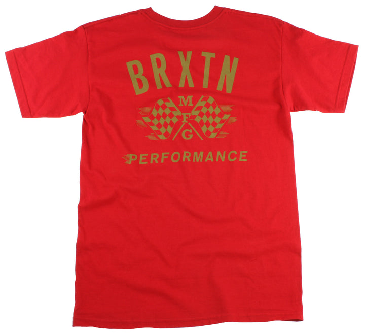 Brixton Primary T Shirt Red Back View