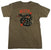Brixton Rattle T Shirt Olive Front View