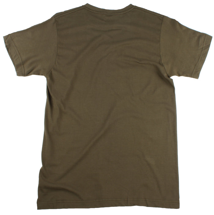 Brixton Rattle T Shirt Olive Back View