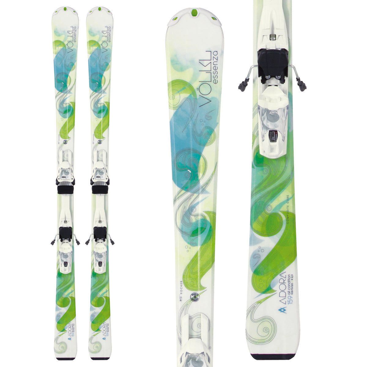 Volkl Adora Skis + Essenza 3Motion TP 10.0 Bindings - Women's 2013