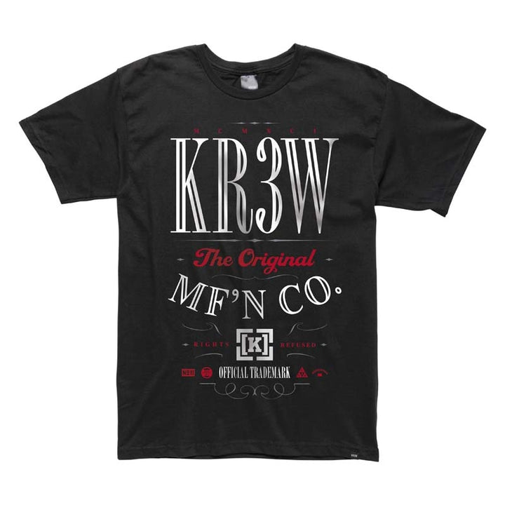 Kr3w Kentucky T Shirt Black Front View