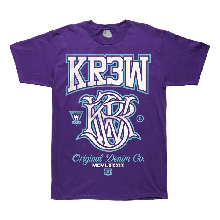 Kr3w Champ T Shirt Purple Front View