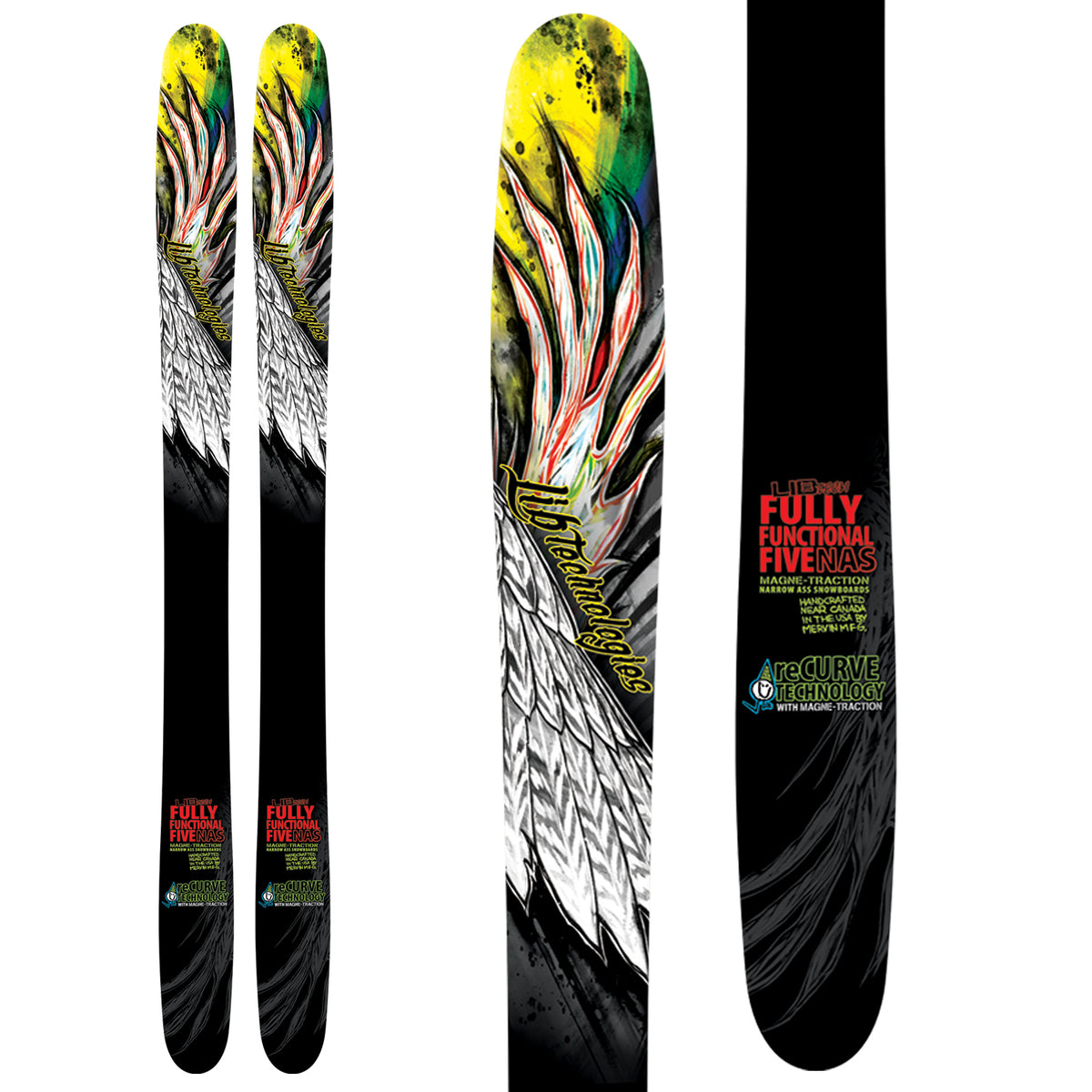 Lib Tech Fully Functional Five ReCurve Skis 2013 Front View