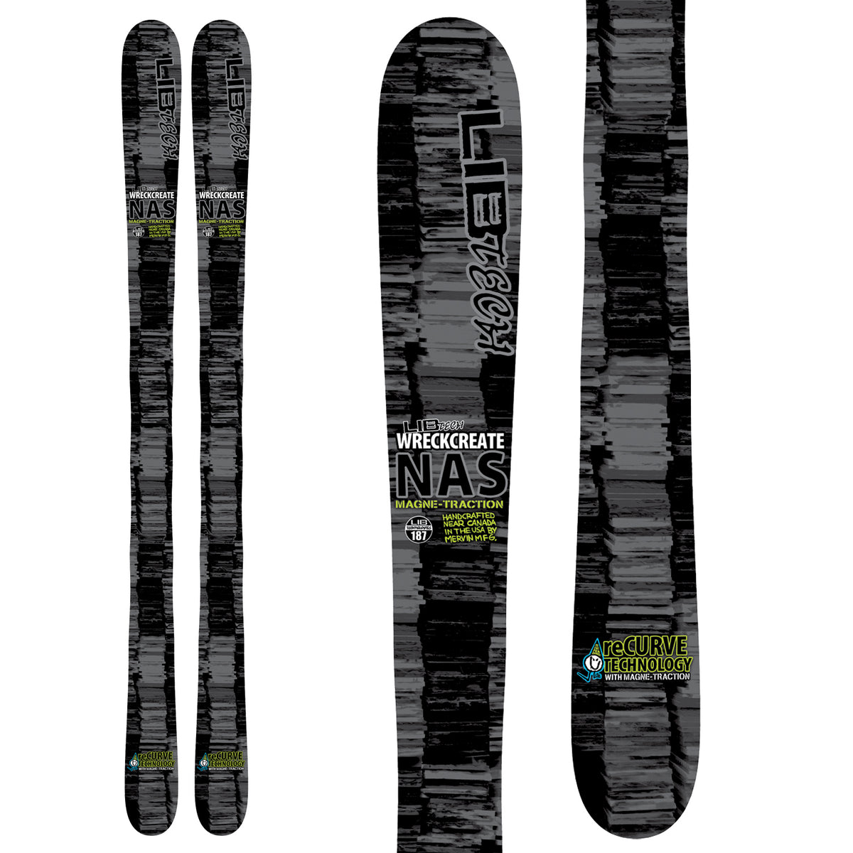 Lib Tech NAS Wreckcreate ReCurve Skis 2013 Front View