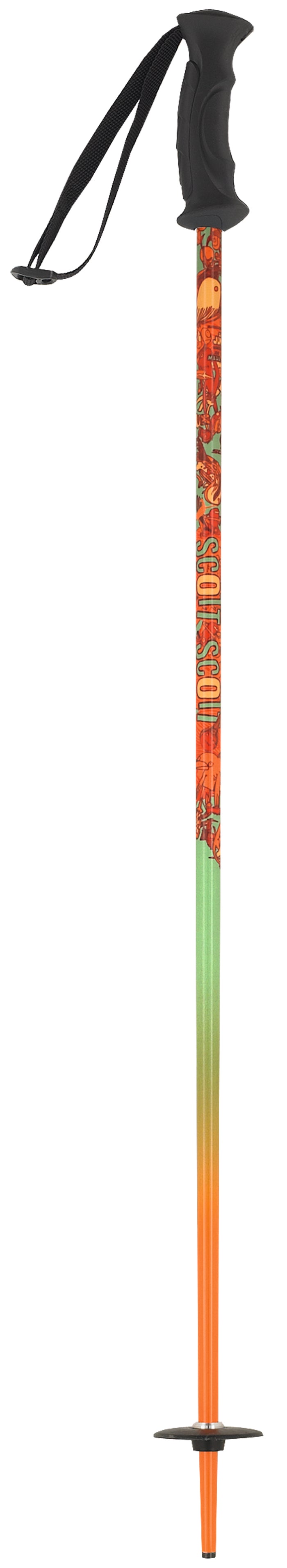 Scott Jr Hero - Youth Ski Poles 2013 Green Front View