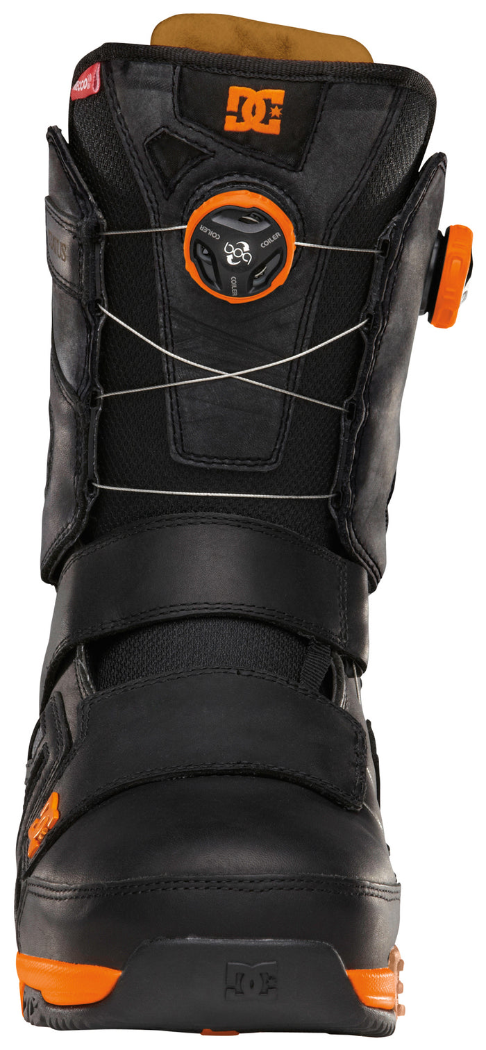 DC Status Travis Rice Snowboard Boots 2013 Black/Orange Detail 2 View