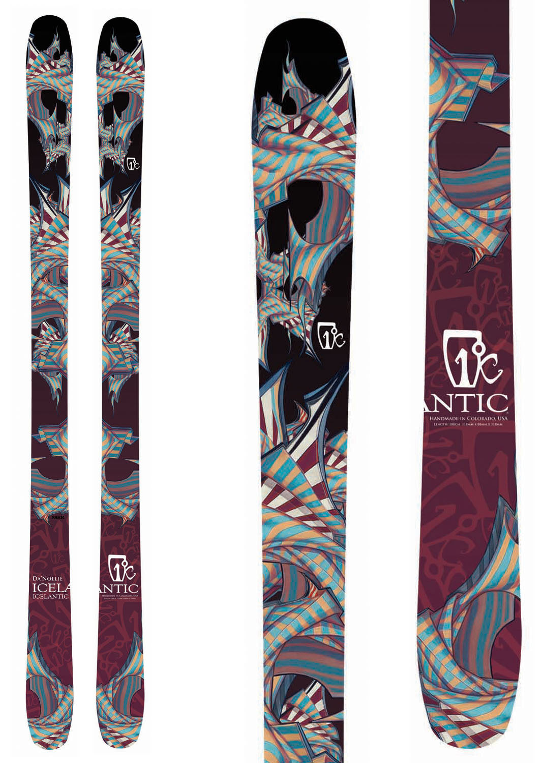 Icelantic Da'Nollie Skis 2013 None Top View