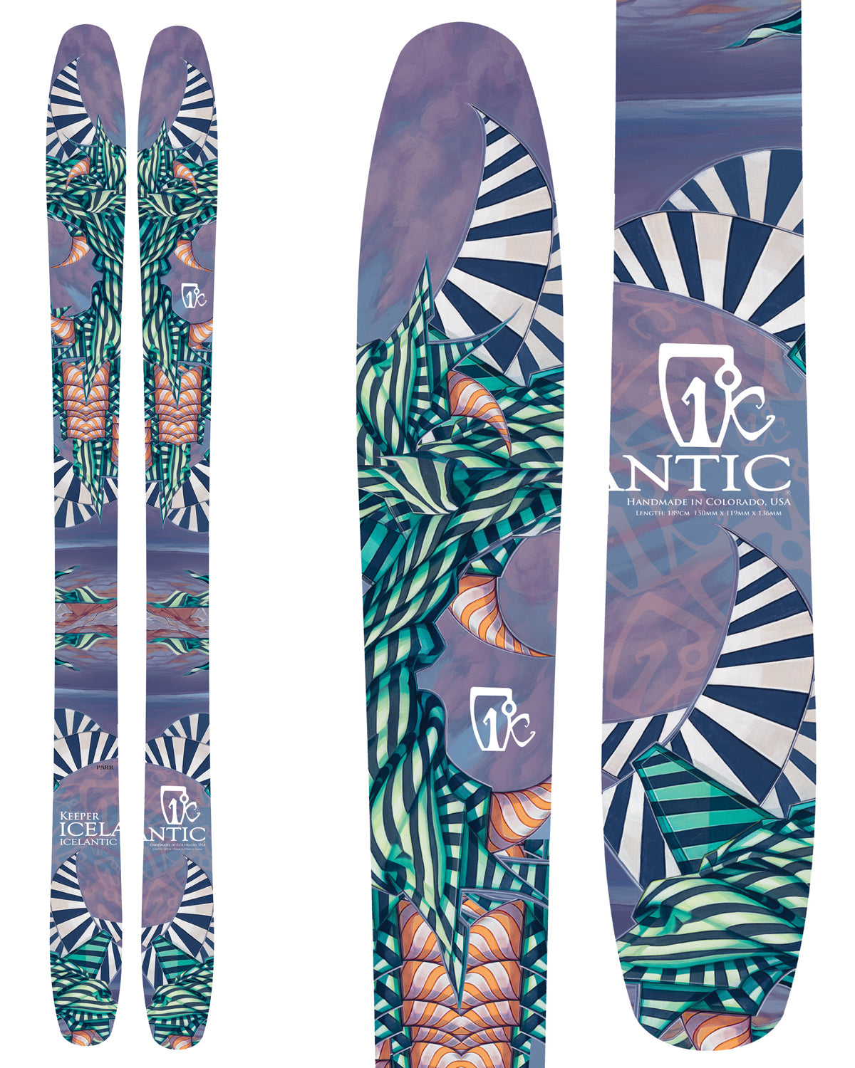 Icelantic Keeper Skis 2013 None Top View