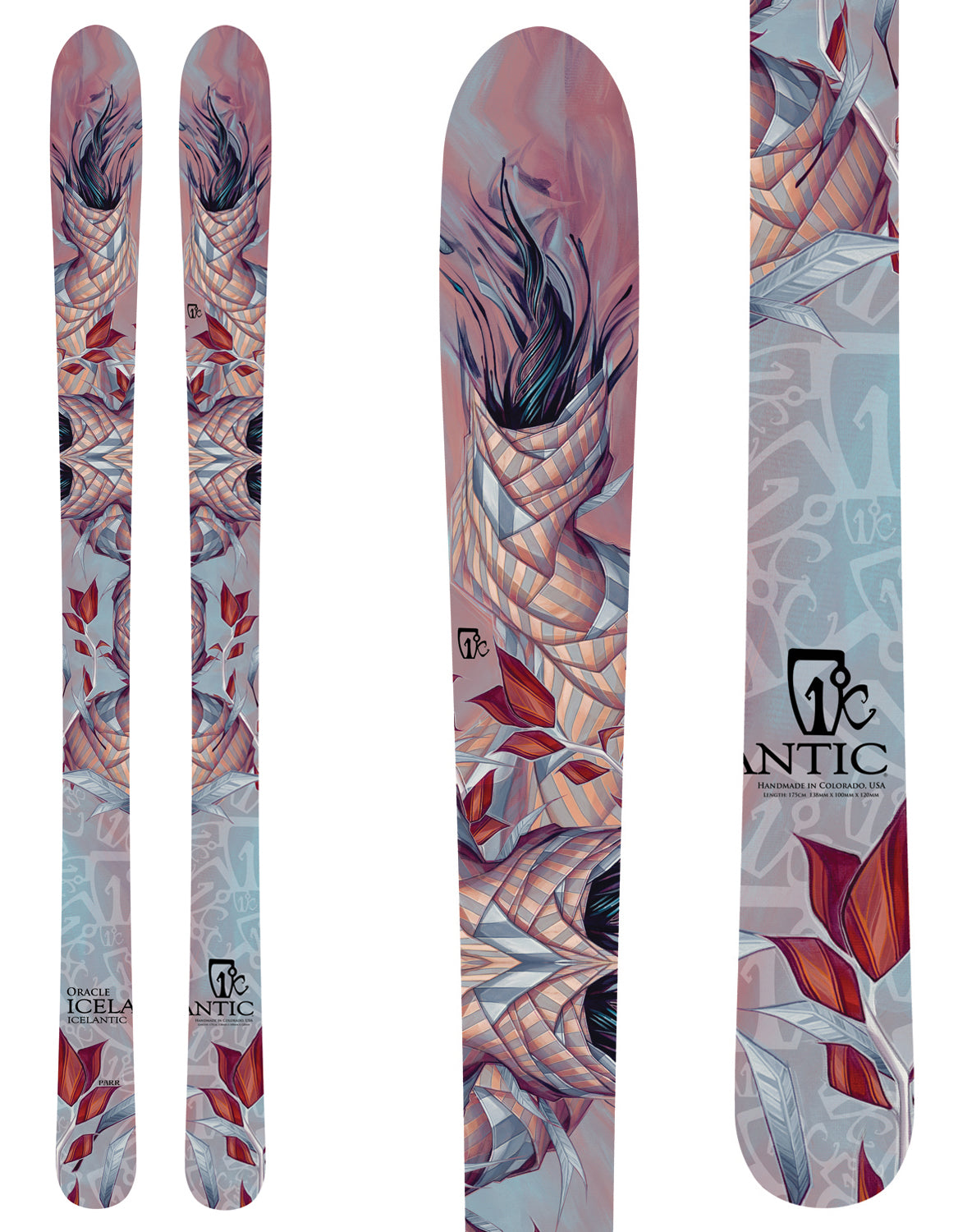 Icelantic Oracle Skis - Women's 2013 None Top View