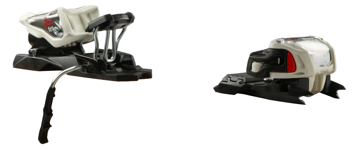 Marker Free Ten Ski Bindings (100mm Brakes) 2013 White/Black/Red Front View
