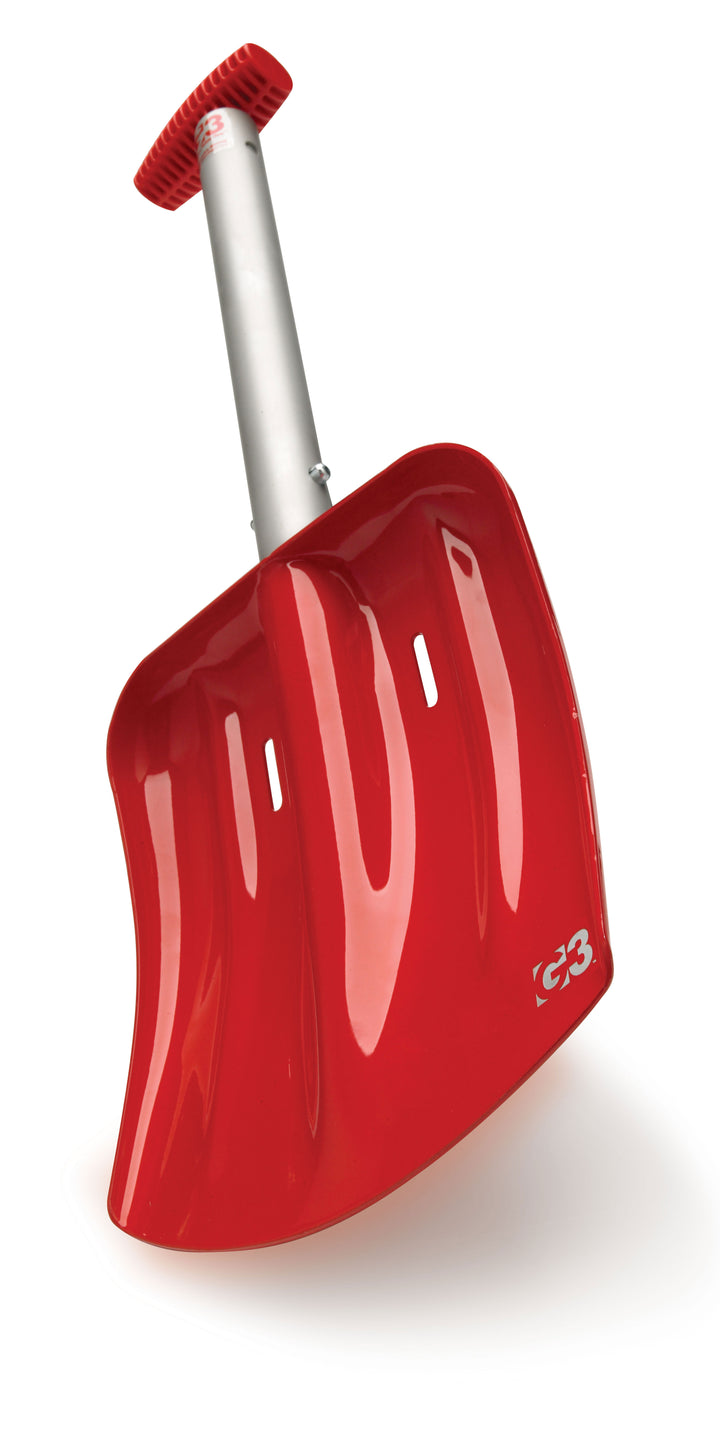 G3 SpadeTECH T-Grip Shovel Red/Silver Front View