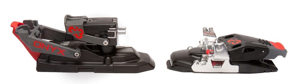 G3 Onyx Alpine Touring Ski Bindings (95mm Brakes) 2013 Black/Red Side View