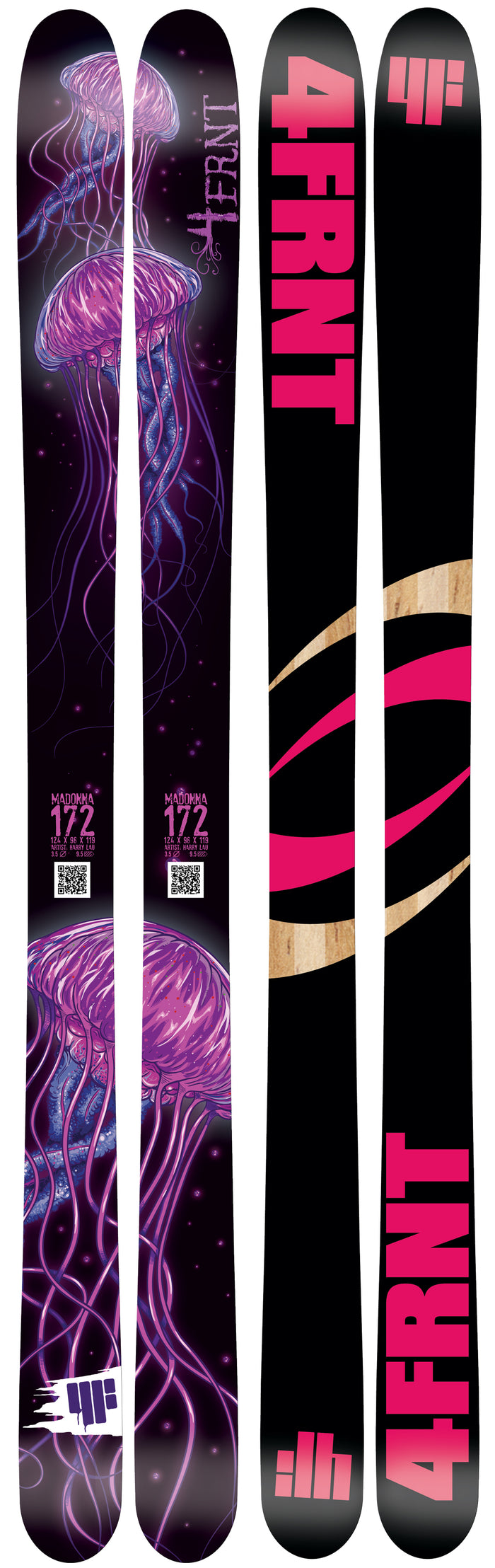4FRNT Madonna Skis - Women's 2013 Base View