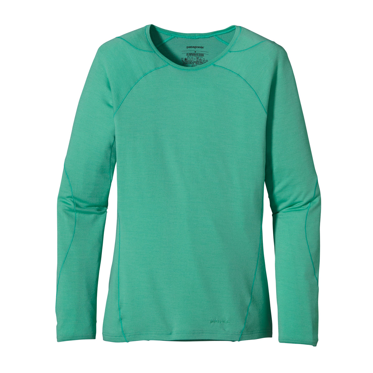 Patagonia Merino 3 Midweight Crew Top - Women's Light Aquarium Front View