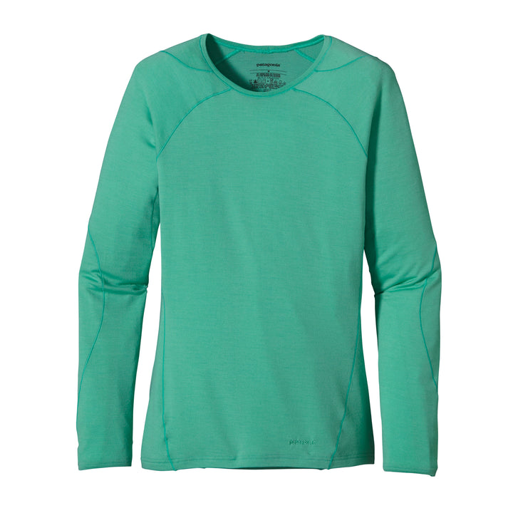 Patagonia Merino 3 Midweight Crew Top - Women's Light Aquarium Front View