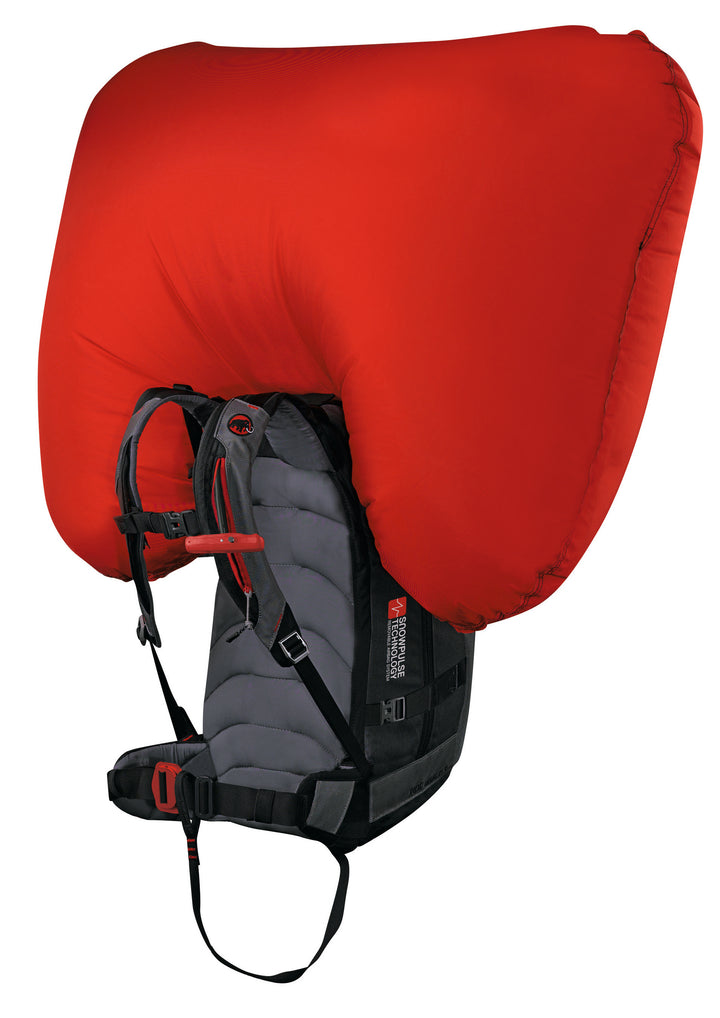 Mammut Ride R.A.S. 22L Airbag Backpack (Cartridge Included) Black/Smoke Back View