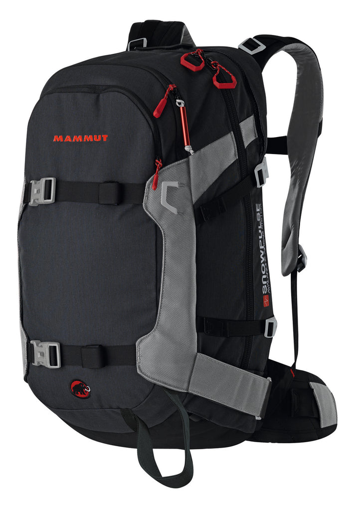 Mammut Ride R.A.S. 22L Airbag Backpack (Cartridge Included) Black/Smoke Front View
