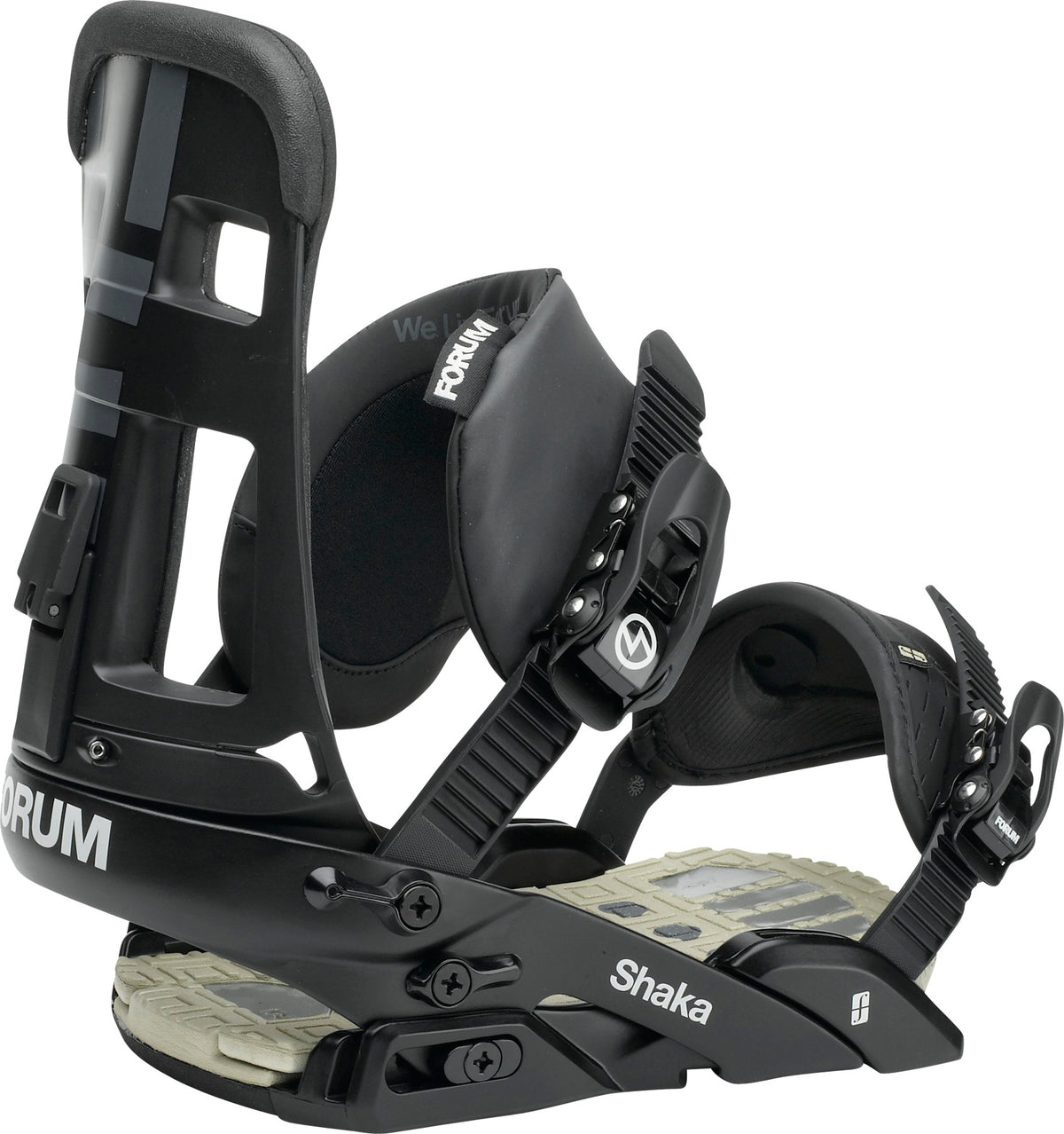 Forum Shaka Snowboard Bindings 2013 Black Ceremony Side View