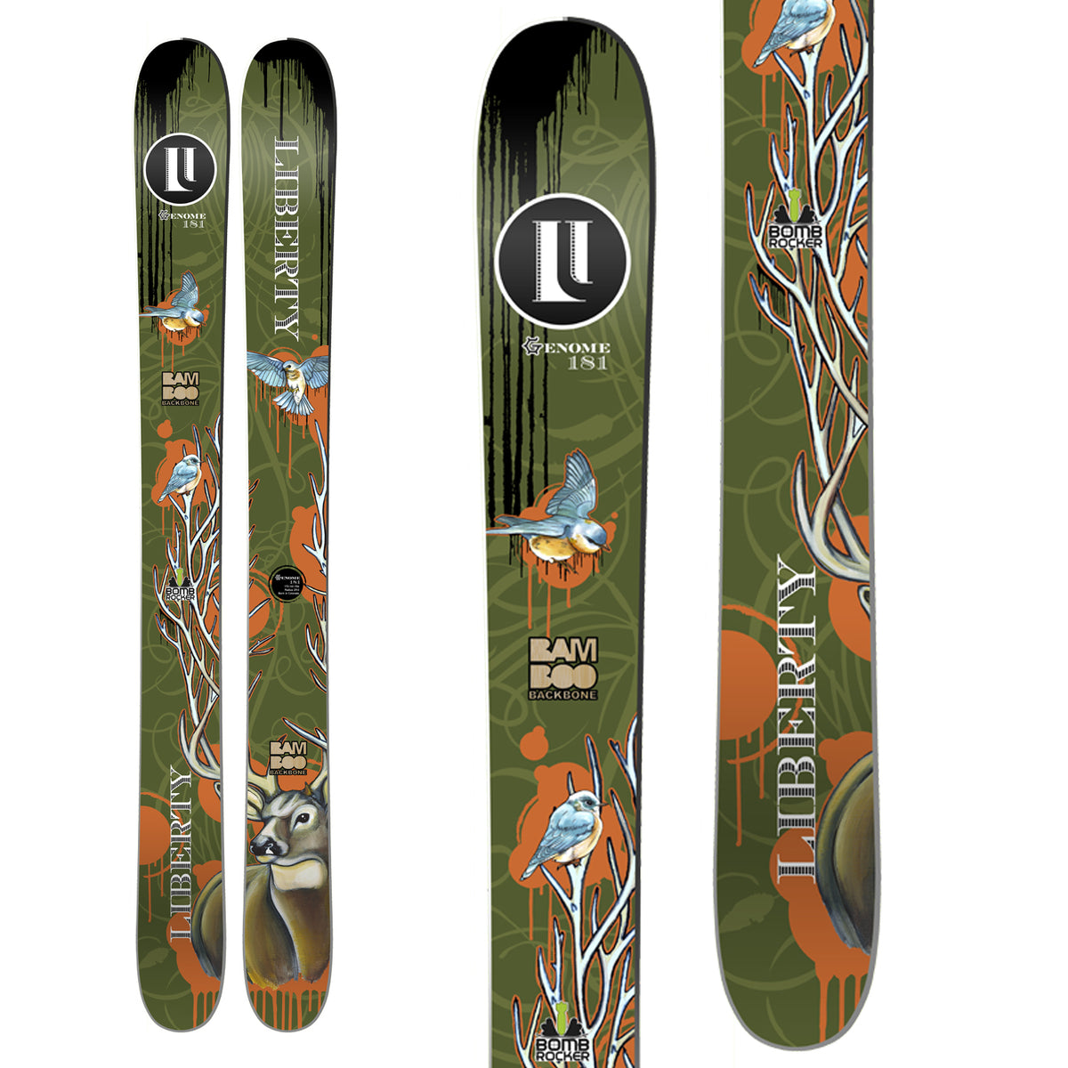 Liberty Genome Skis 2013 Front View
