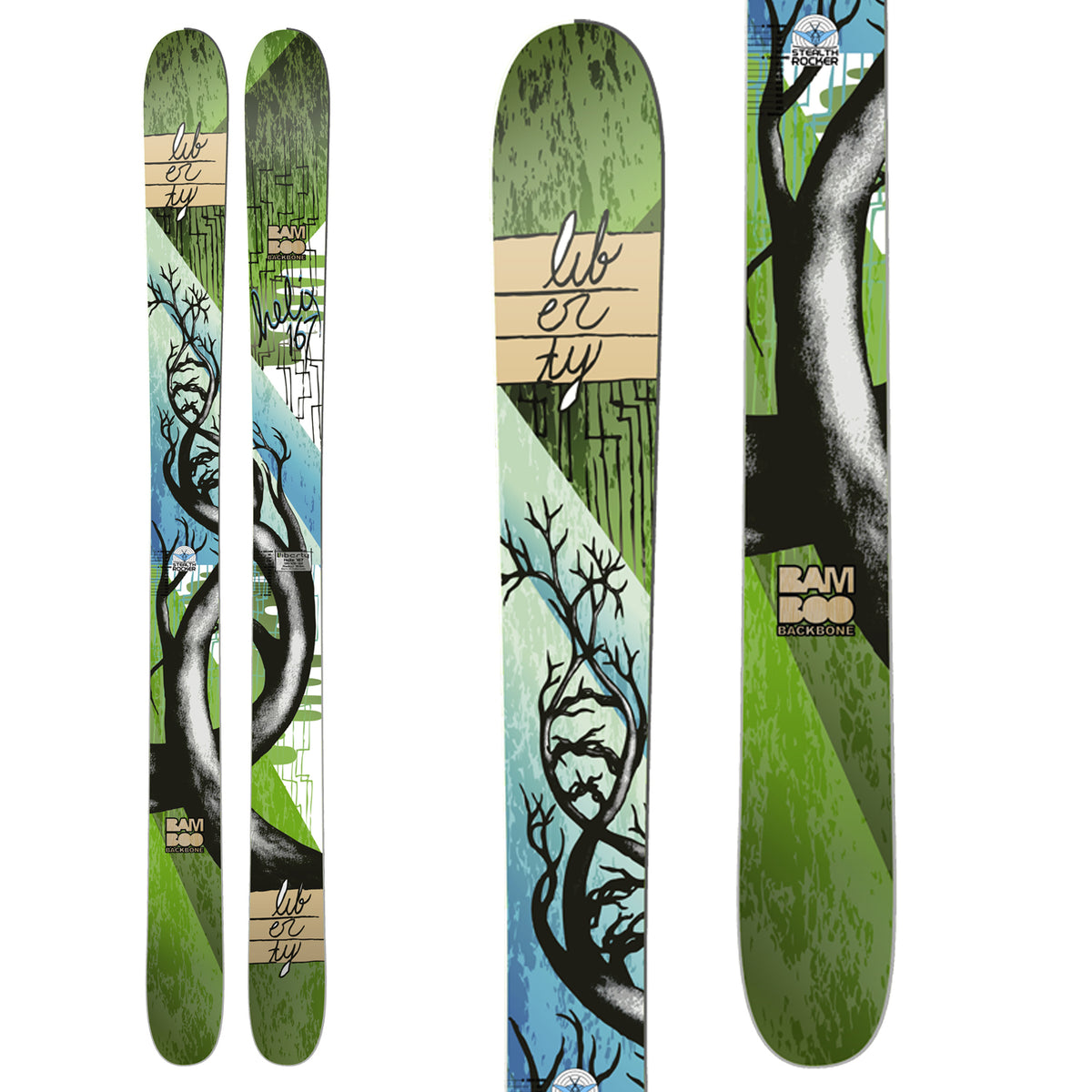 Liberty Helix Skis 2013 Front View