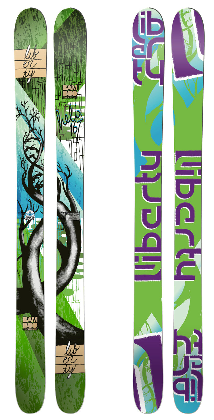 Liberty Helix Skis 2013 Base View