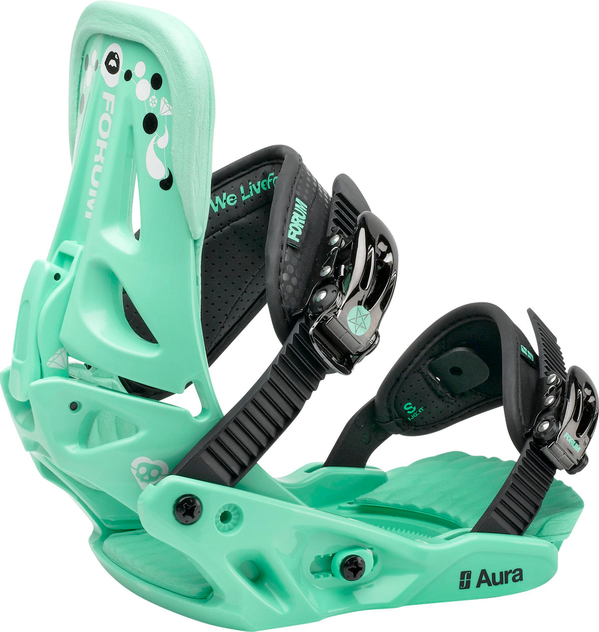 Forum Aura Snowboard Bindings - Women's 2013 Pop Single Side View