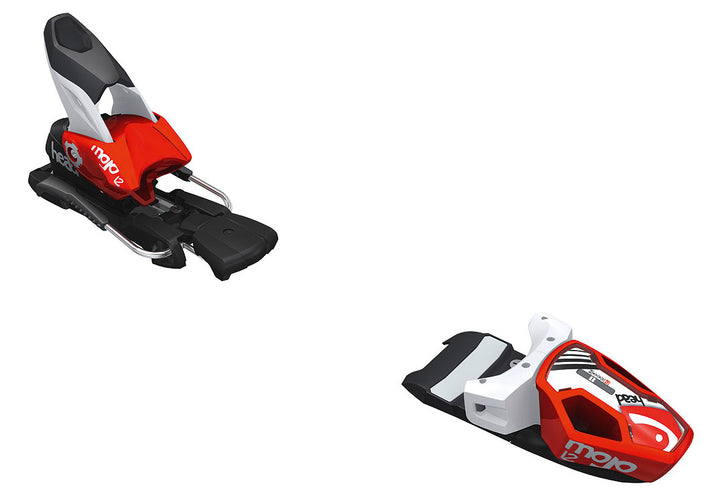 Head MOJO 12 Ski Bindings (97 mm Brakes) 2013 Powder Red/White Front View