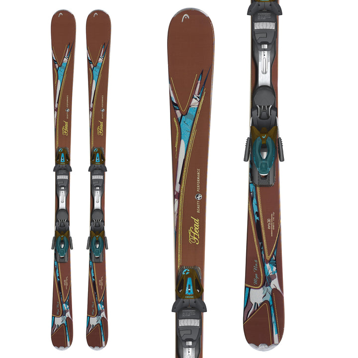 Head MYA No. 6 Skis + MYA 10 PR Bindings 2013 Front View