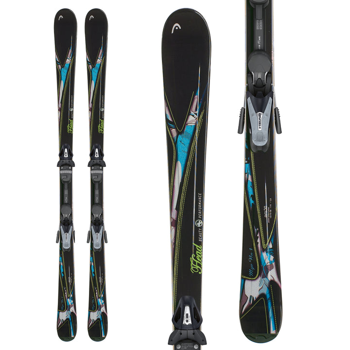 Head MYA No. 3 Skis + MYA 9 LRX Bindings 2013 Front View