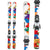Head PEZ Team Skis + SX 4.5 AC Bindings - Youth 2013 Front View