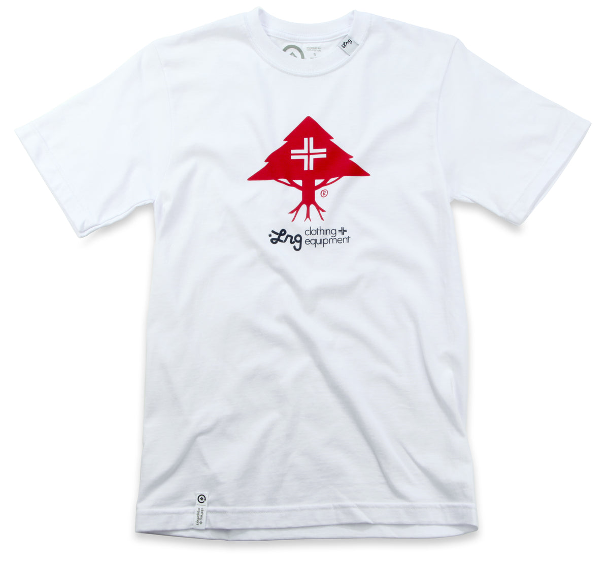 LRG Five T Shirt White Front View