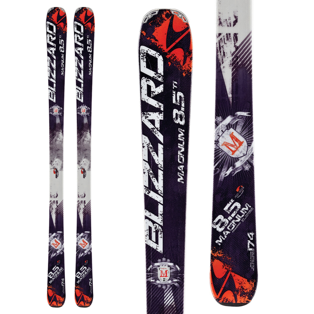 Blizzard Magnum 8.5 Ti Skis 2013 Front View